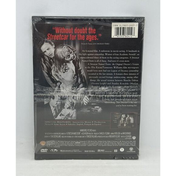 Streetcar Named Desire 1951 Movie DVD 1993 Warner Bros Vivien Leigh Brando New - Picture 5 of 10